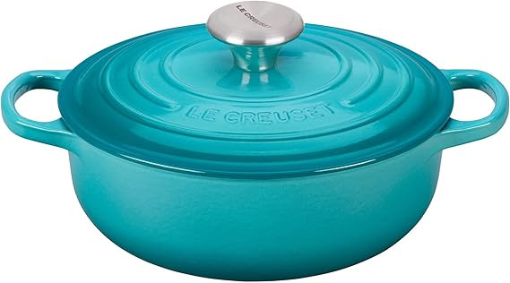 Le Creuset Enameled Cast Iron Signature Sauteuse Oven, 3.5 qt, Caribbean | Amazon (US)
