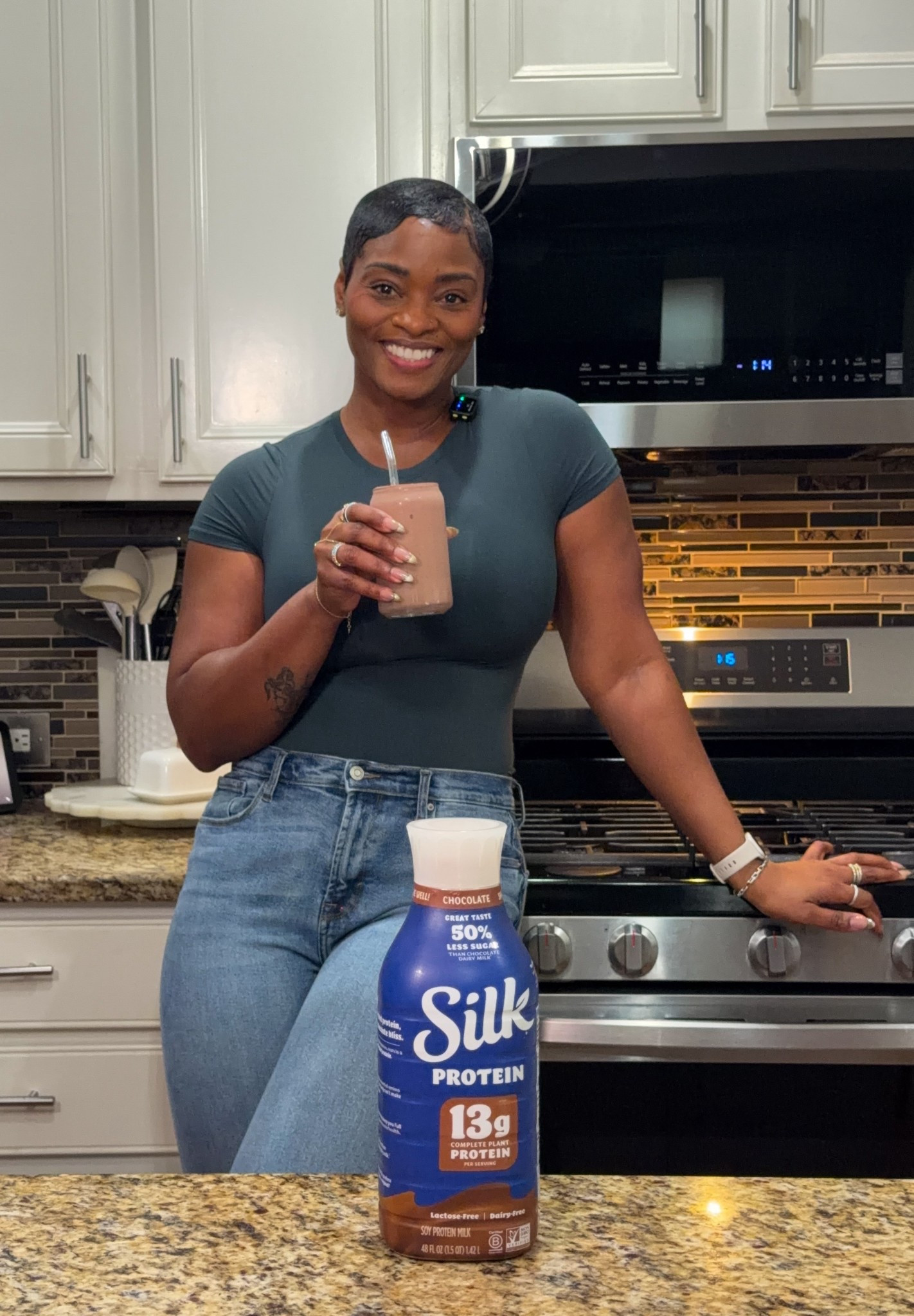 #AD As a gym girly, I’m always looking for easy ways to sneak in more protein. So when I found Silk Plant Protein Milk at @Target  with 13 grams of protein, 50% less sugar and 50% more protein than dairy milk… I was sold!

This milk is delicious on its own, but this chocolate covered strawberry smoothie is officially in rotation. Head to Target to grab some and let me know what you think!

#feelplantygood #silkTarget #targetfinds #TargetPartner 
