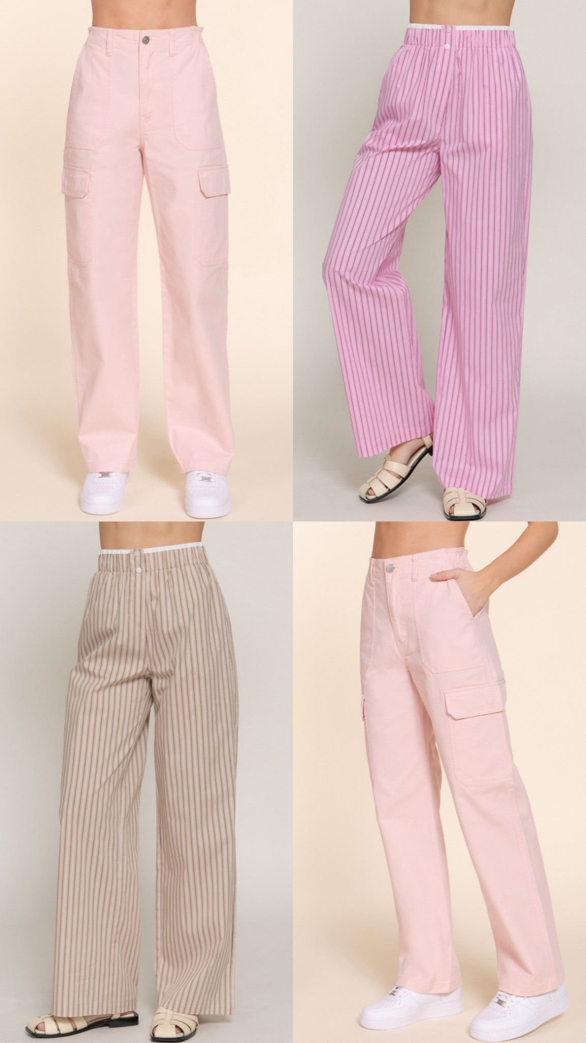 Pink cargo pants
Pink and tan boxer pants
Spring and summer pants
OOTD
Save with discount code insta10

#LTKFindsUnder50 #LTKStyleTip #LTKPetite