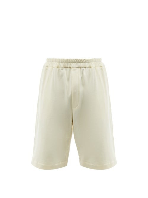 Jil Sander - Elasticated-waist Cotton-jersey Shorts - Mens - Cream | Matches (US)