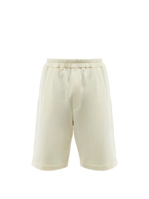 Jil Sander - Elasticated-waist Cotton-jersey Shorts - Mens - Cream | Matches (US)