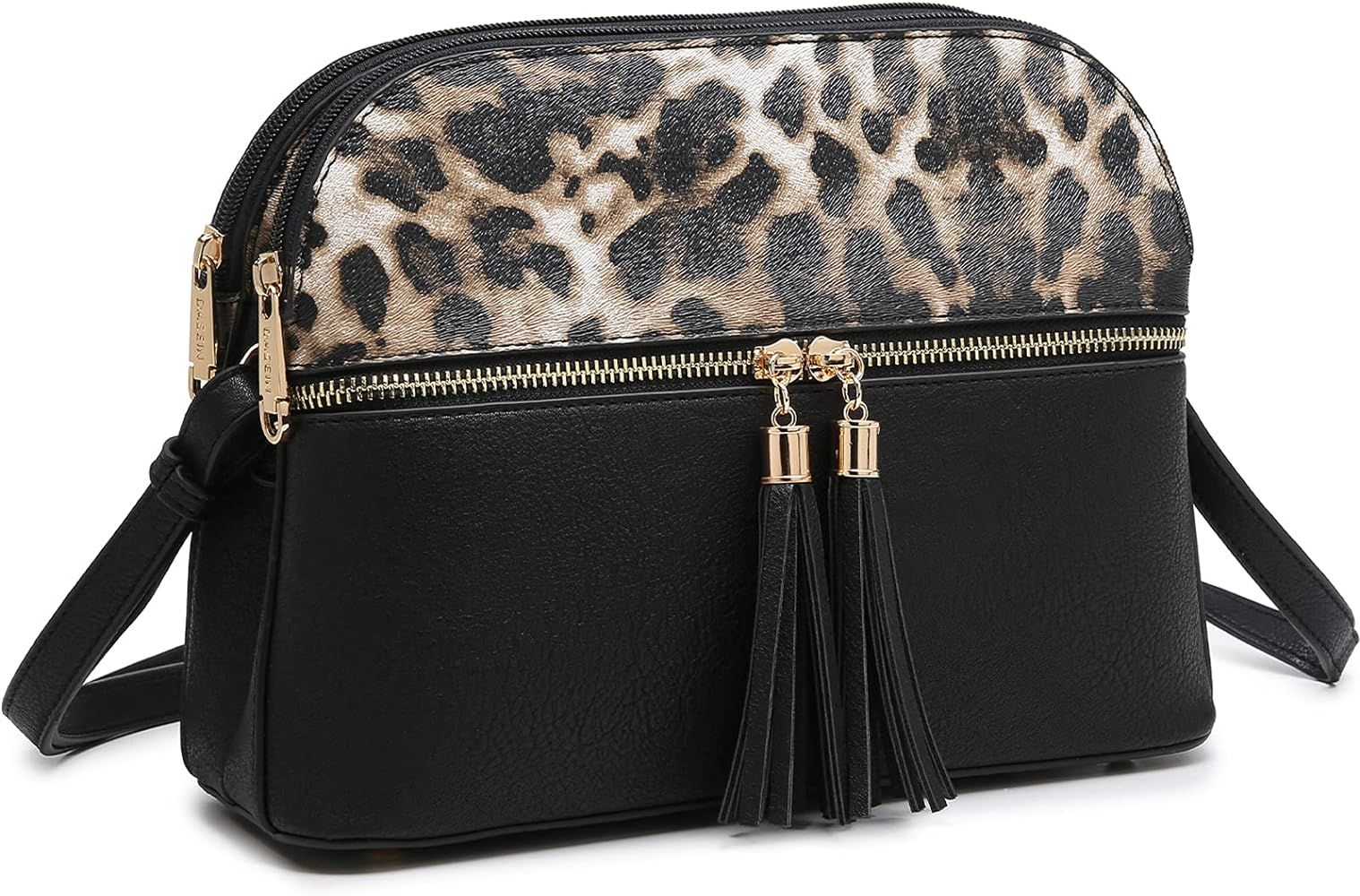 Dasein Women Tassel Zipper Pocket Crossbody Bag Shoulder Purse Fashion Travel Bag with Multi Pock... | Amazon (US)