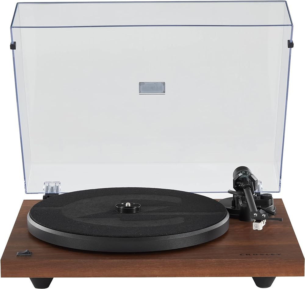 Crosley C6B-WA Belt-Drive Bluetooth Turntable Record Player with Adjustable Tone Arm, Walnut | Amazon (US)
