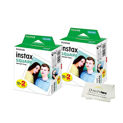 Fujifilm Instax Square Instant Film - 40 Exposures - for use with The Fujifilm instax Square Instant Camera + Quality Photo Microfiber Cloth… | Amazon (US)