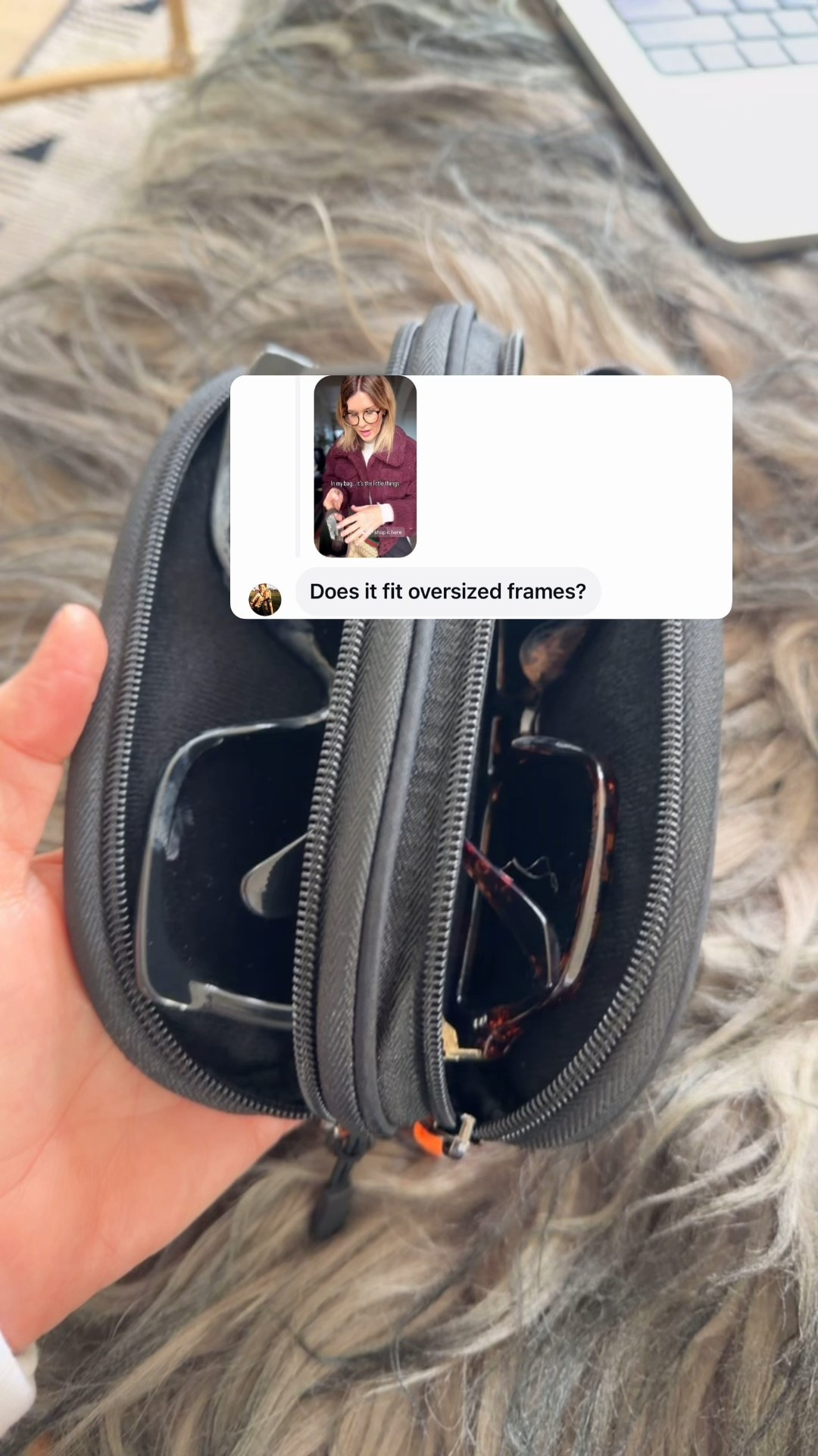 Eyeglasses case for 2 