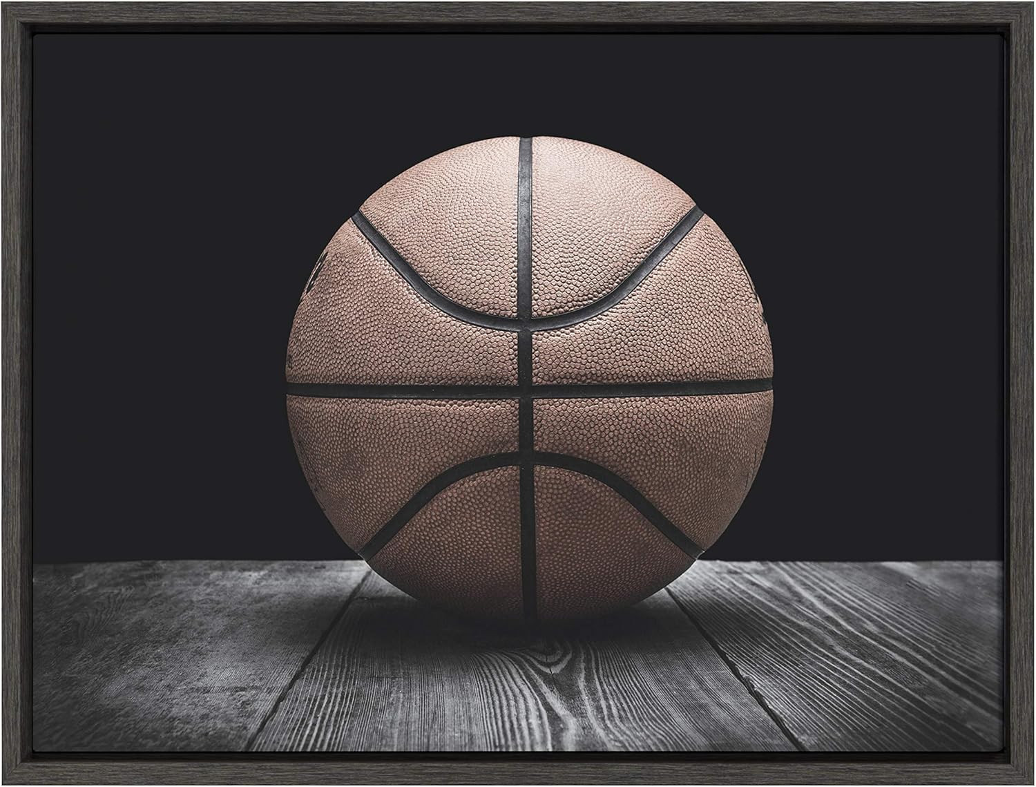 DesignOvation Kate and Laurel Sylvie Vintage Basketball Framed Canvas Wall Art by Shawn St. Peter... | Amazon (US)