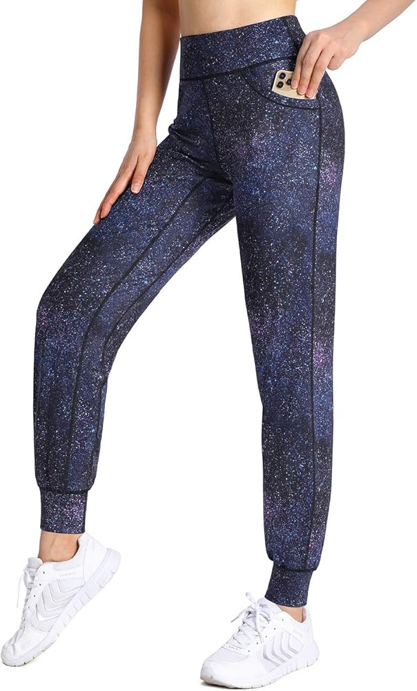 Amazon.com: OMANTIC Yoga Joggers for Women High Waist Active Tapered Running Pants Workout Sweatp... | Amazon (US)