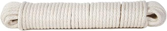Koch Industries 5620727 Cotton Braided Clothesline, 7/32 Inch x 200-Feet, White | Amazon (US)