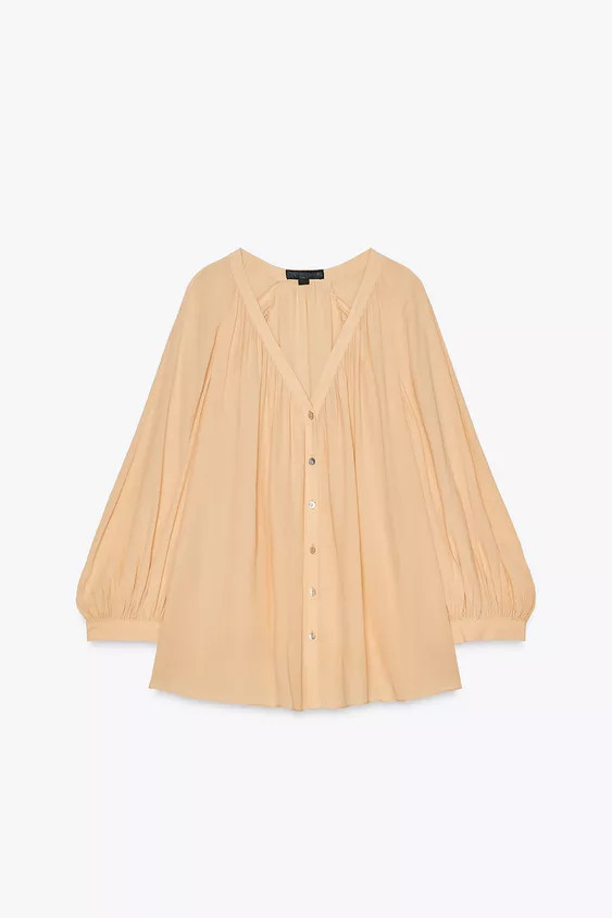 ZW COLLECTION FLOWY SHIRT | Zara US