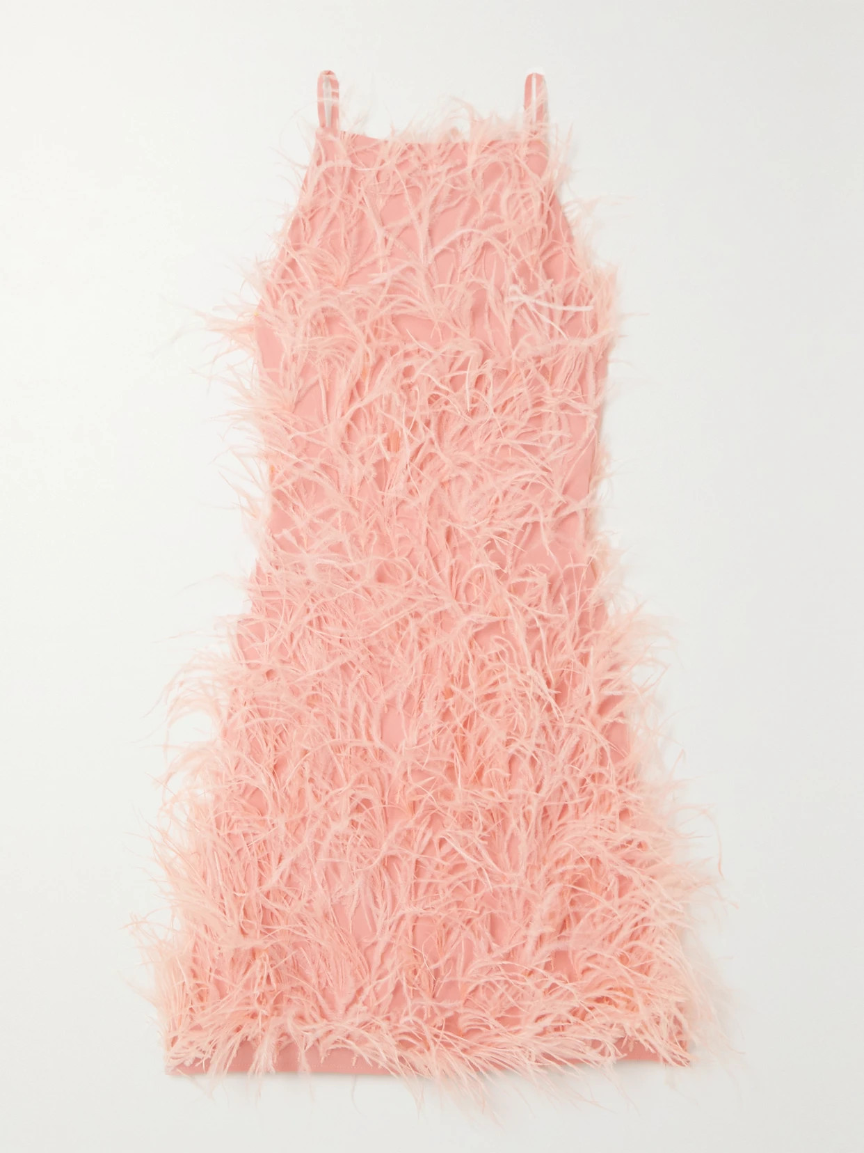 Cult Gaia - Shannon Feather-embellished Crepe Mini Dress - Orange | NET-A-PORTER (US)