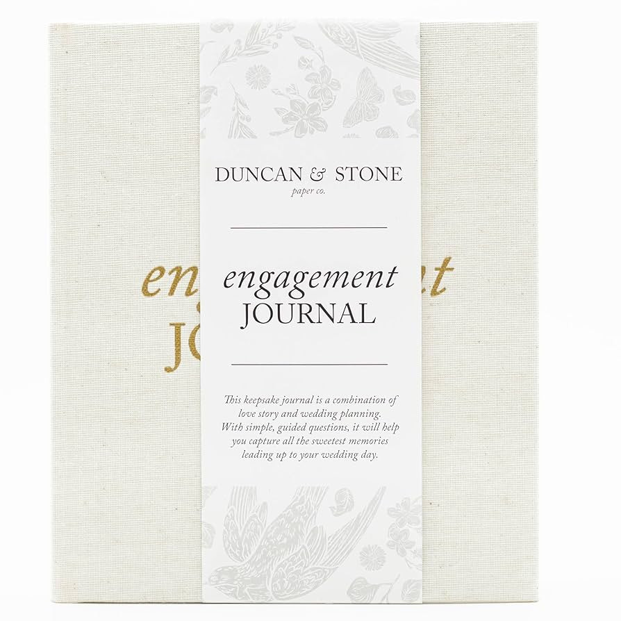 Engagement Journal for Couple - Wedding Journal For Bride To Be w/Prompts, Photos & More - Unique... | Amazon (US)