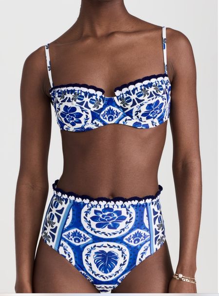 Wishing I had an excuse to buy this cute suit!! I’m sure it’ll sell out before I can convince myself, but if you’re looking for a blue and white bikini or one piece I can’t get enough of this design by Farm Rio! 

#LTKtravel