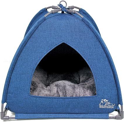 Winsterch Cat Bed Cave for Indoor Cats,Small Pet Tent Cave for Cats Kitten Small Dogs,Warming Cat... | Amazon (US)
