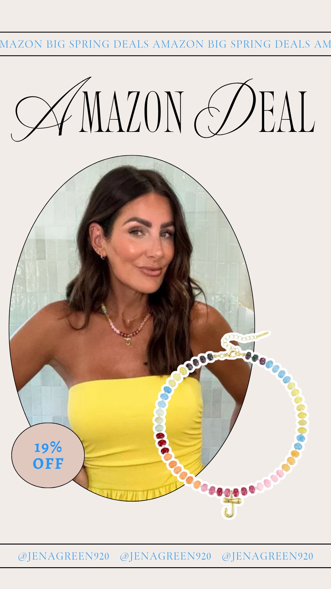 Amazon Prime Big Spring Sale | Initial Beaded Necklace 

#LTKSaleAlert #LTKgrwm #LTKootd