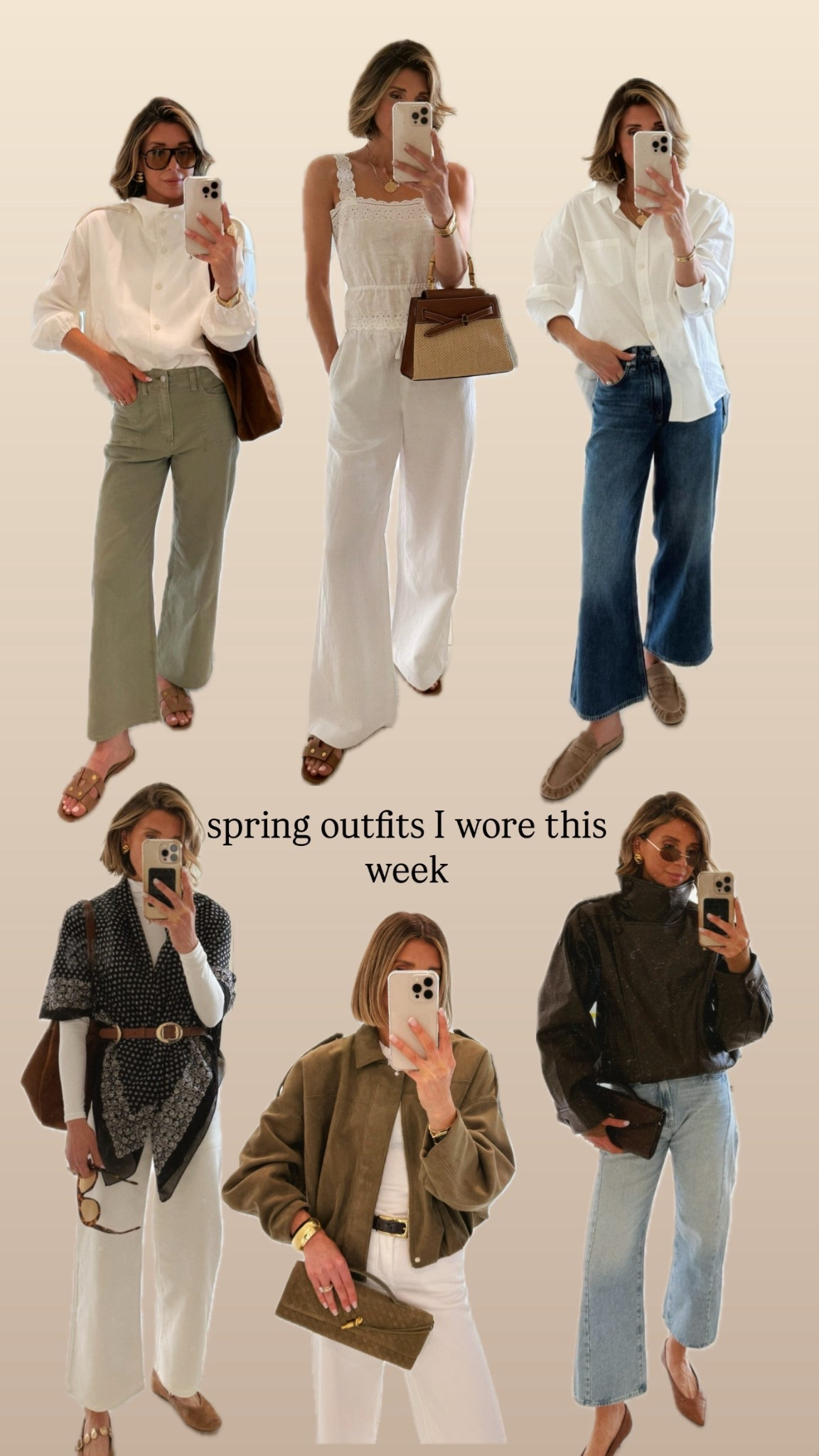 Recent spring outfits I wore 