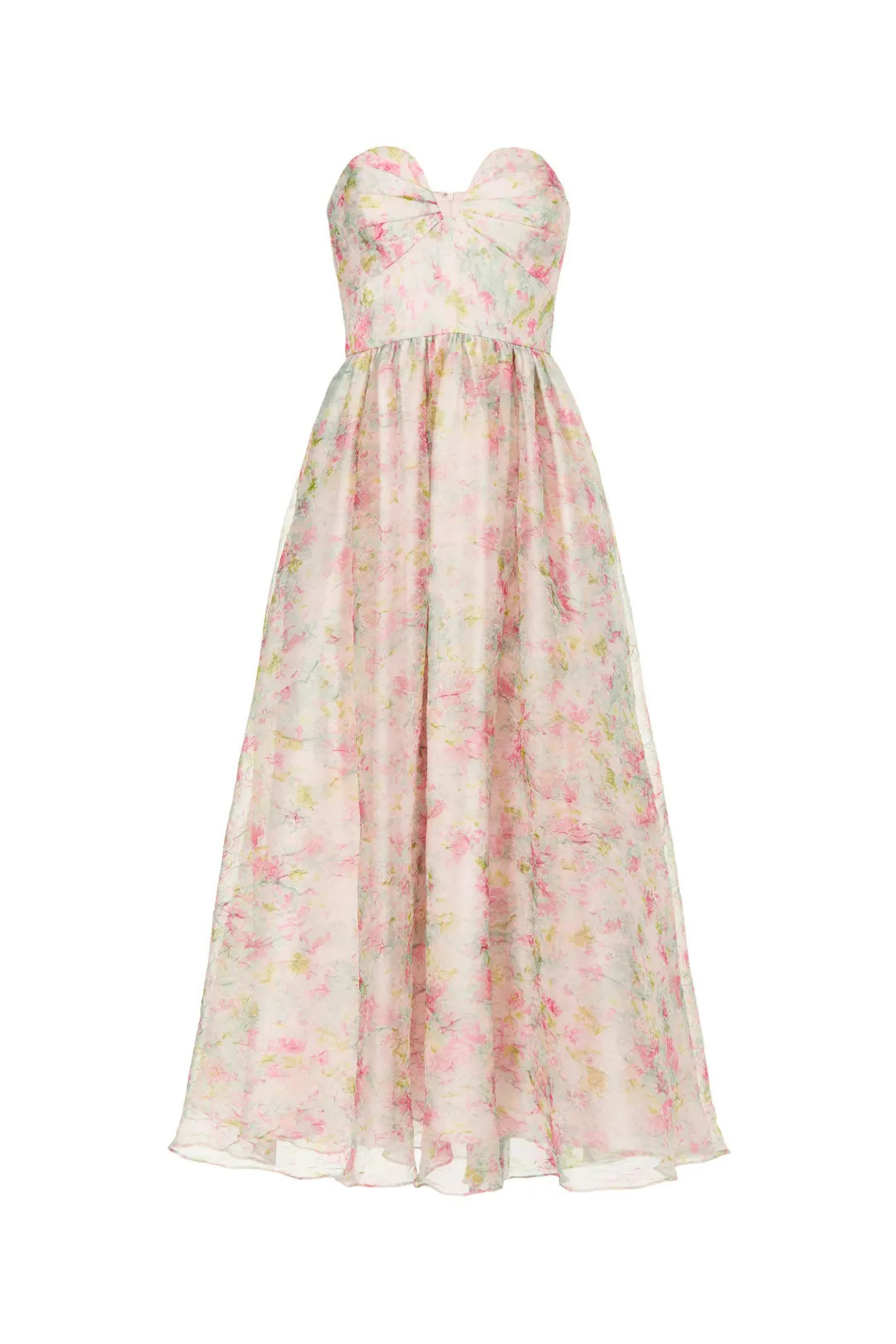 ML Monique Lhuillier Floral Organza Dress | Rent the Runway