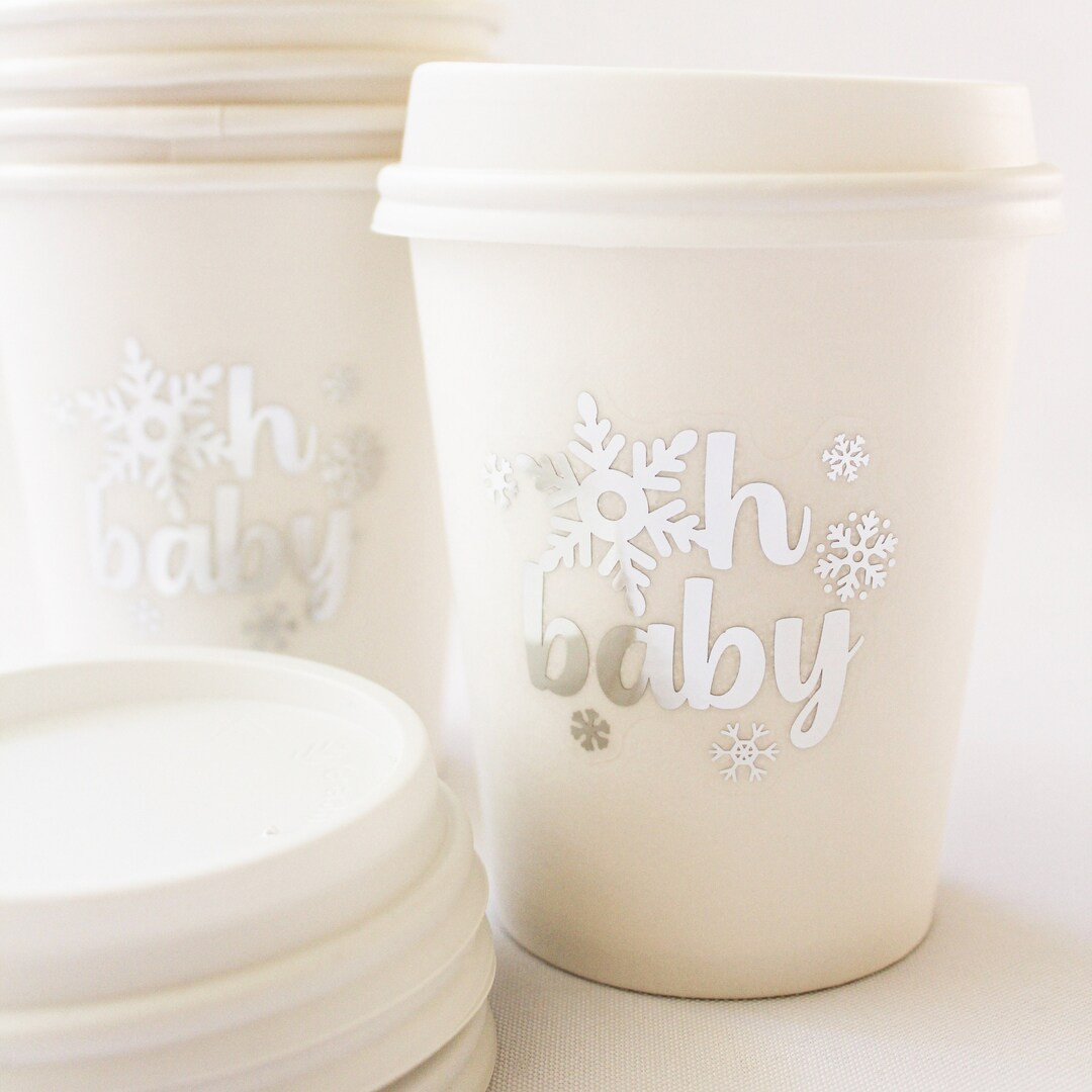 Winter Oh Baby Cups/winter Baby Shower Cups/winter Baby Shower - Etsy | Etsy (US)
