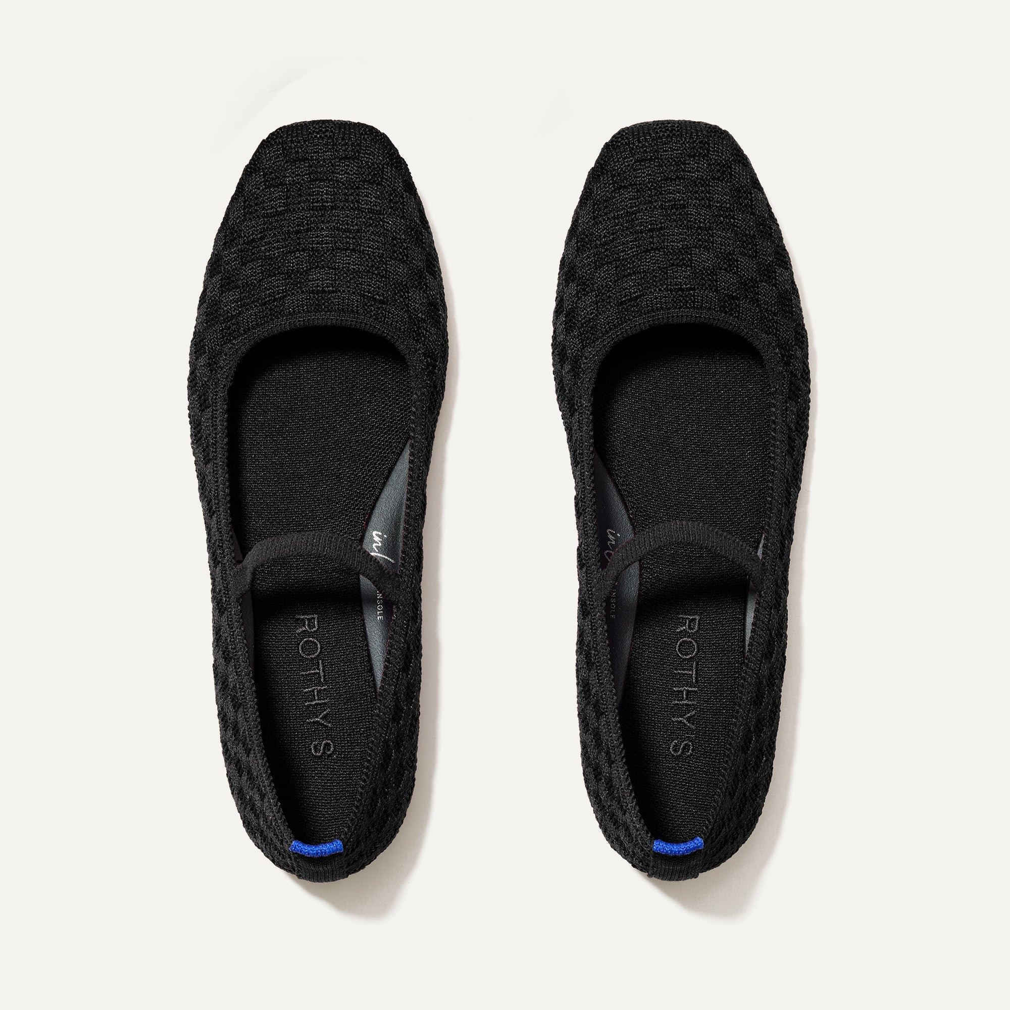 Square Toe Mary Jane | Square Toe Mary Janes in Black Sand | Rothy's