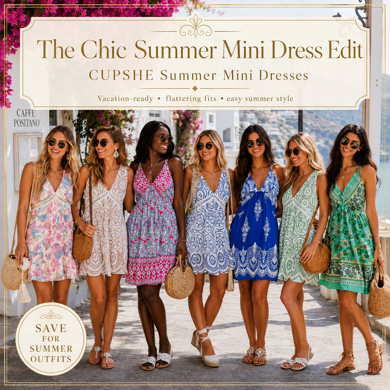@Cupshe Summer Chic | Mini Floral & Paisley Flowy Dresses ☀️ 

The chic summer mini dress edit that feels instantly vacation-ready 🌴

These CUPSHE summer mini dresses are giving beach town brunch, resort dinner, tropical getaway, cruise outfit, poolside lunch, and “I need an easy dress that still looks cute in photos” energy. 

The V-neckline, sleeveless fit, flattering shape, and colorful prints make them such an easy throw-on-and-go option for hot summer days.

I love these for vacation packing because they work for so many plans — beach vacations, bachelorette trips, casual date nights, summer parties, boardwalk walks, Memorial Day, Fourth of July, brunch outfits, and sunny weekend looks. 

Style them with flat sandals and a woven bag for daytime, then switch to wedges, gold jewelry, or a little shoulder bag for dinner.

Perfect if you’re searching for CUPSHE mini dresses, colorful summer dresses, beach vacation outfits, resort wear, casual sundresses, printed mini dresses, summer vacation dresses, or easy outfits that feel cute, flattering, and fun without trying too hard.

↓ Everything is linked!

#LTKActive #LTKSaleAlert #LTKTravel