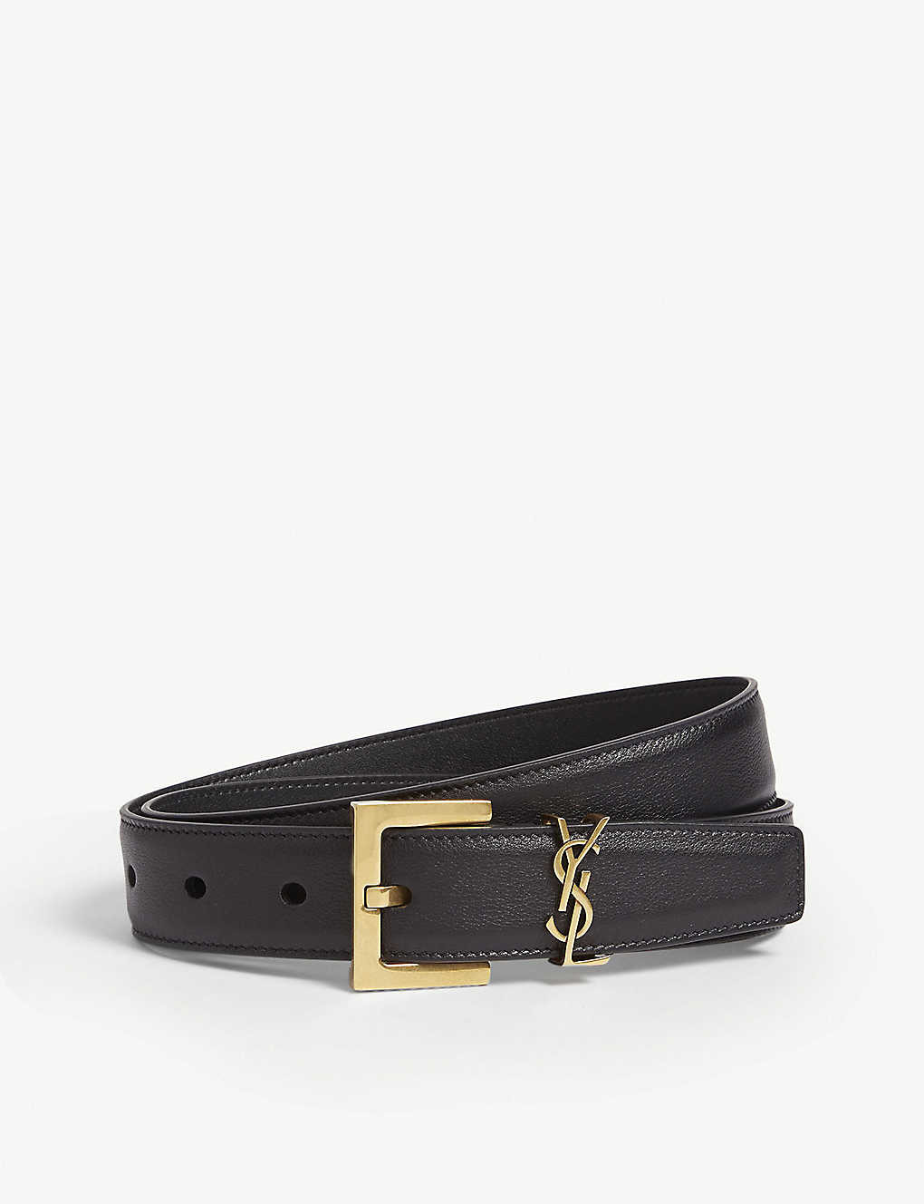 Logo-buckle leather belt | Selfridges