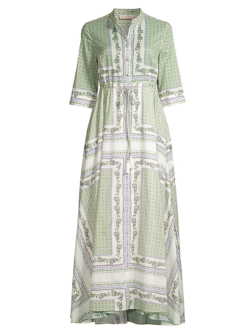 Tory Burch Women's Botanical Garden-Print Maxi Dress - Garden - Size XS | Saks Fifth Avenue