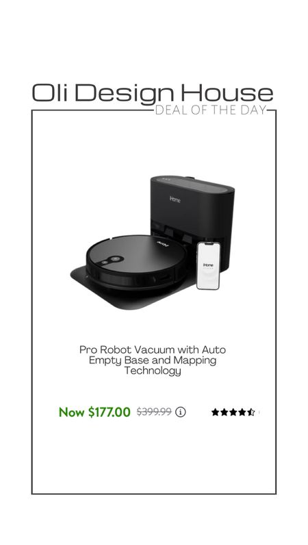 Deal of the day

Huge sale on this robot vacuum with auto mapping and emptying base. 

Robot vacuum sale

#LTKFind #LTKsalealert #LTKhome