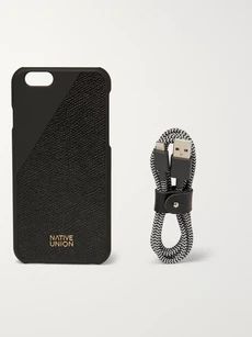 Native Union - Edition CLIC Leather iPhone 6 Case and USB Cable Set | Mr Porter US