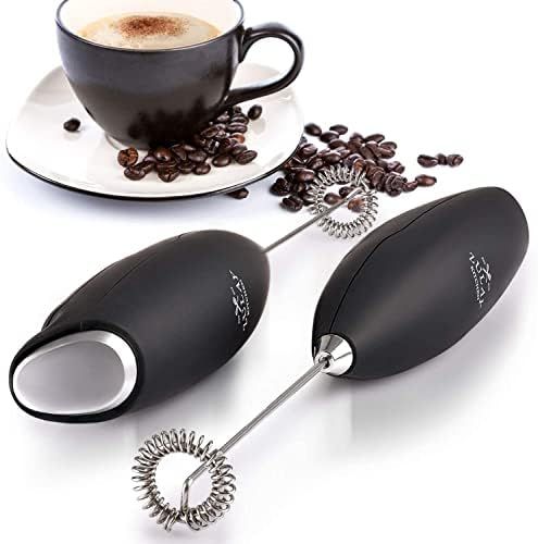 Zulay Original Milk Frother Handheld Foam Maker for Lattes - Whisk Drink Mixer for Coffee, Mini Foam | Amazon (US)