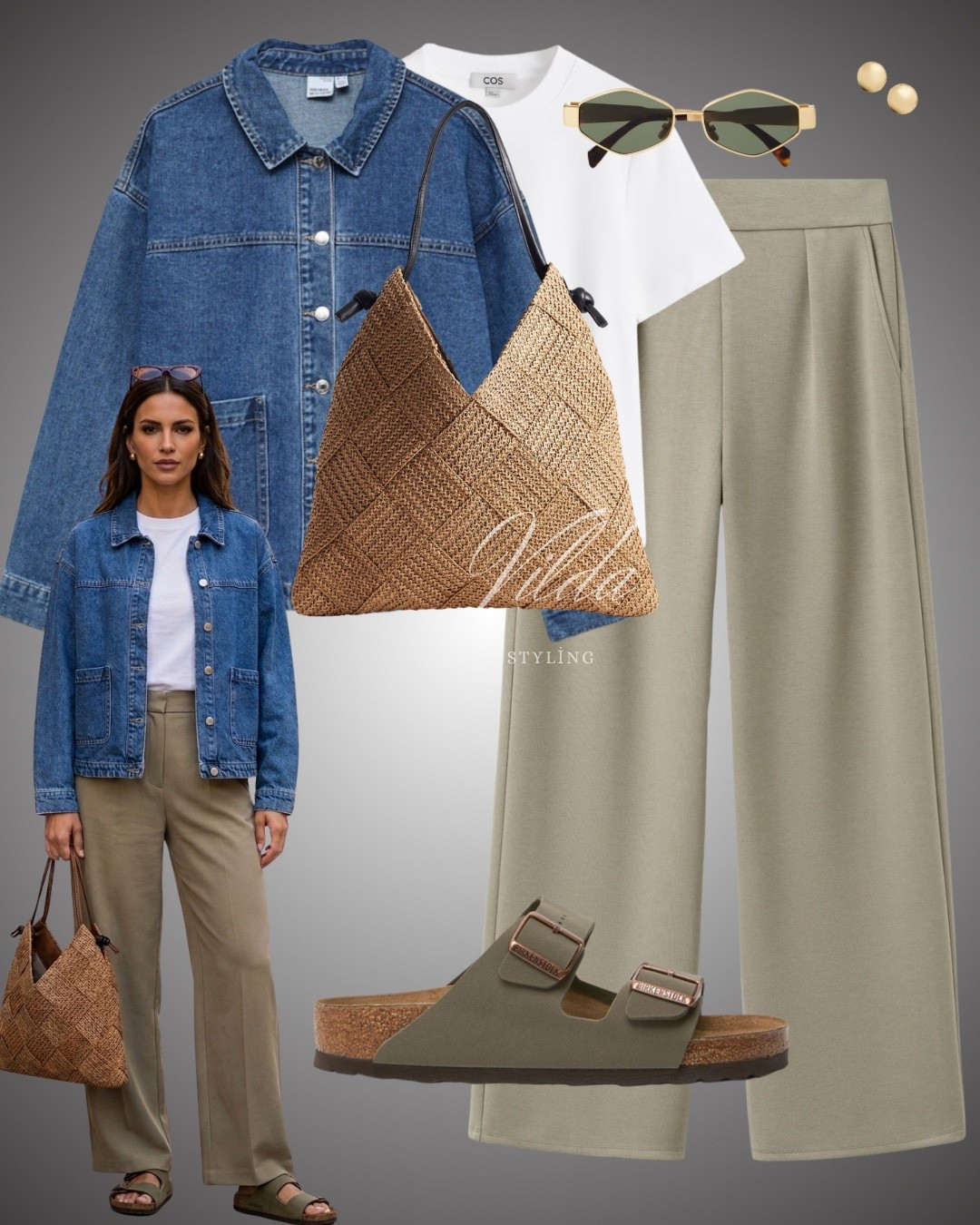 Effortless & Chic
The perfect transitional uniform. 🕊️ Balancing a structured denim jacket with these ultra-comfy wide-leg trousers for that "polished but relaxed" vibe. These Birkenstocks in sage green are officially my new neutral. #Birkenstock #COS #DenimJacket #WideLegPants #SummerTote #WovenBag #StreetStyle #CasualChic #BirkenstockArizona #DenimStyle 

#LTKspring #LTKeurope #LTKuk