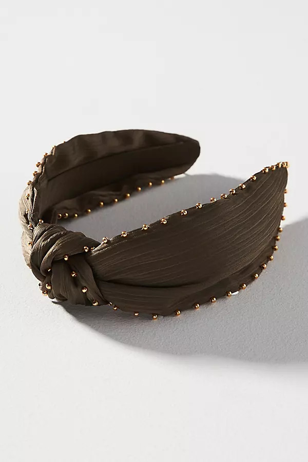 Everly Beaded Knot Headband | Anthropologie (US)