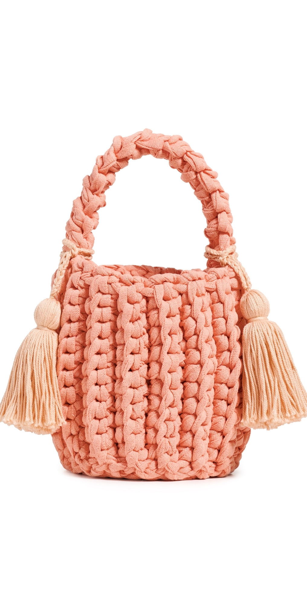 Binge Knitting Amalfi Bucket Bag Mini Melon One Size | Shopbop