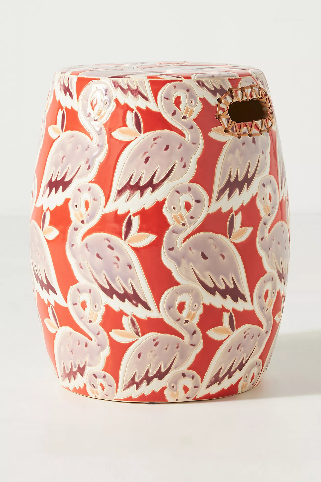 Flamingos Ceramic Side Table | Anthropologie (US)
