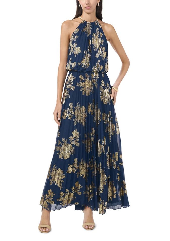 Women's Chiffon Pleated Gown | Belk