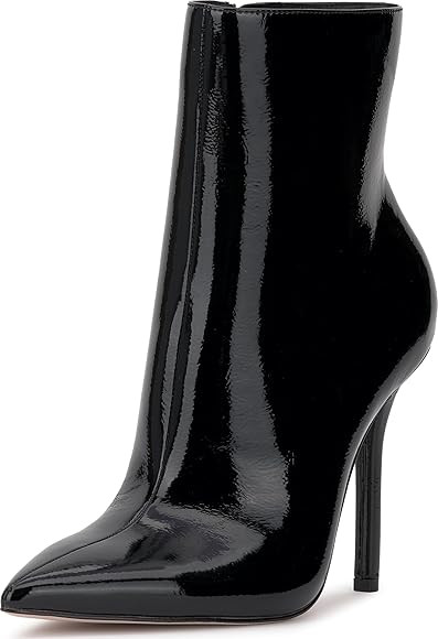 Jessica Simpson Womens Lyren Patent Pointed Toe Ankle Boots | Amazon (US)