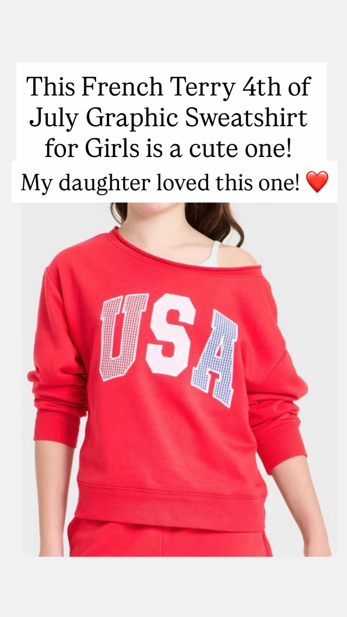 Cute off the shoulder sweatshirt for girls

#LTKKids