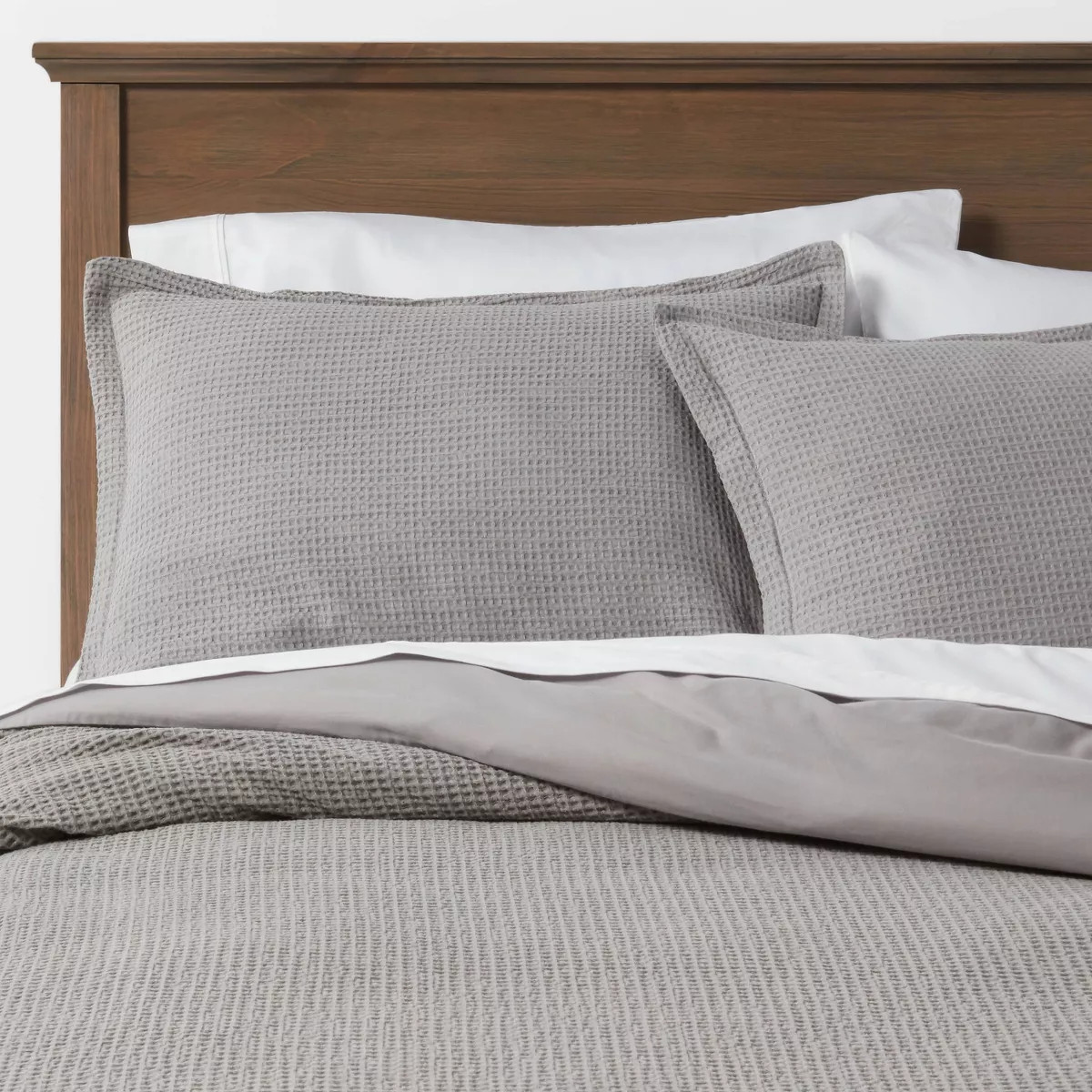 Washed Waffle Weave Duvet Cover & Sham Set - Threshold™ | Target