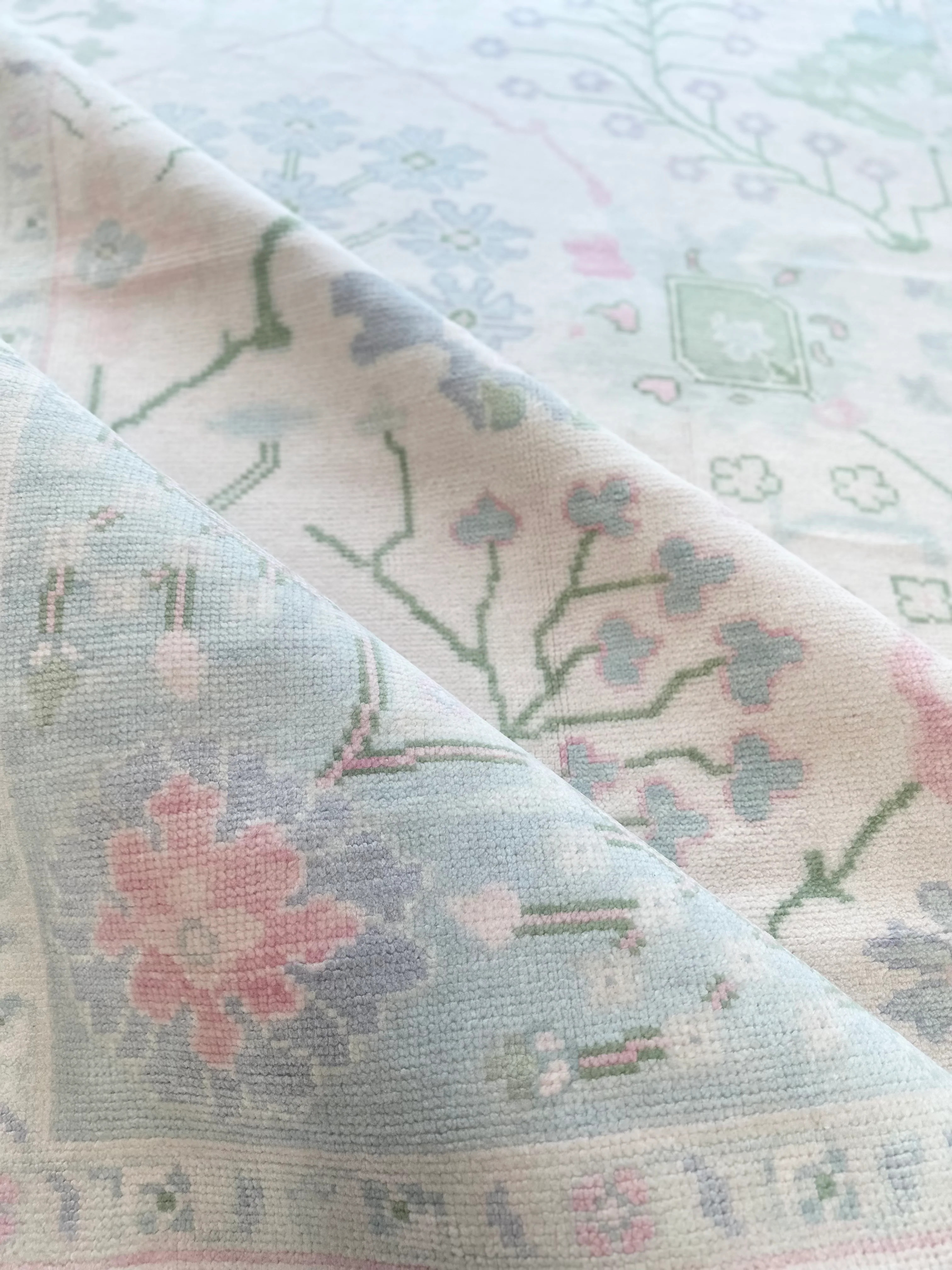 Charleston Pink Modern Oushak | DFW Textile Sourcing