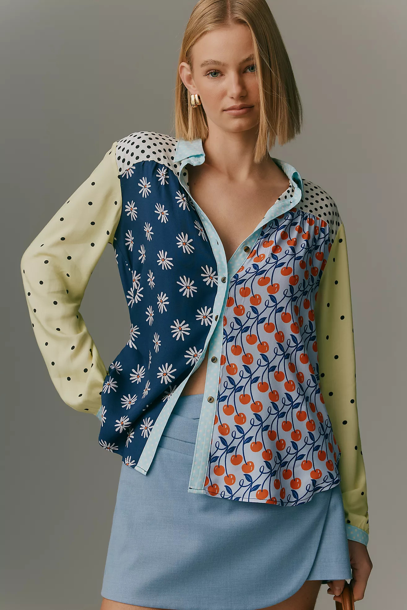 The Paz Buttondown Shirt by Maeve | Anthropologie (US)