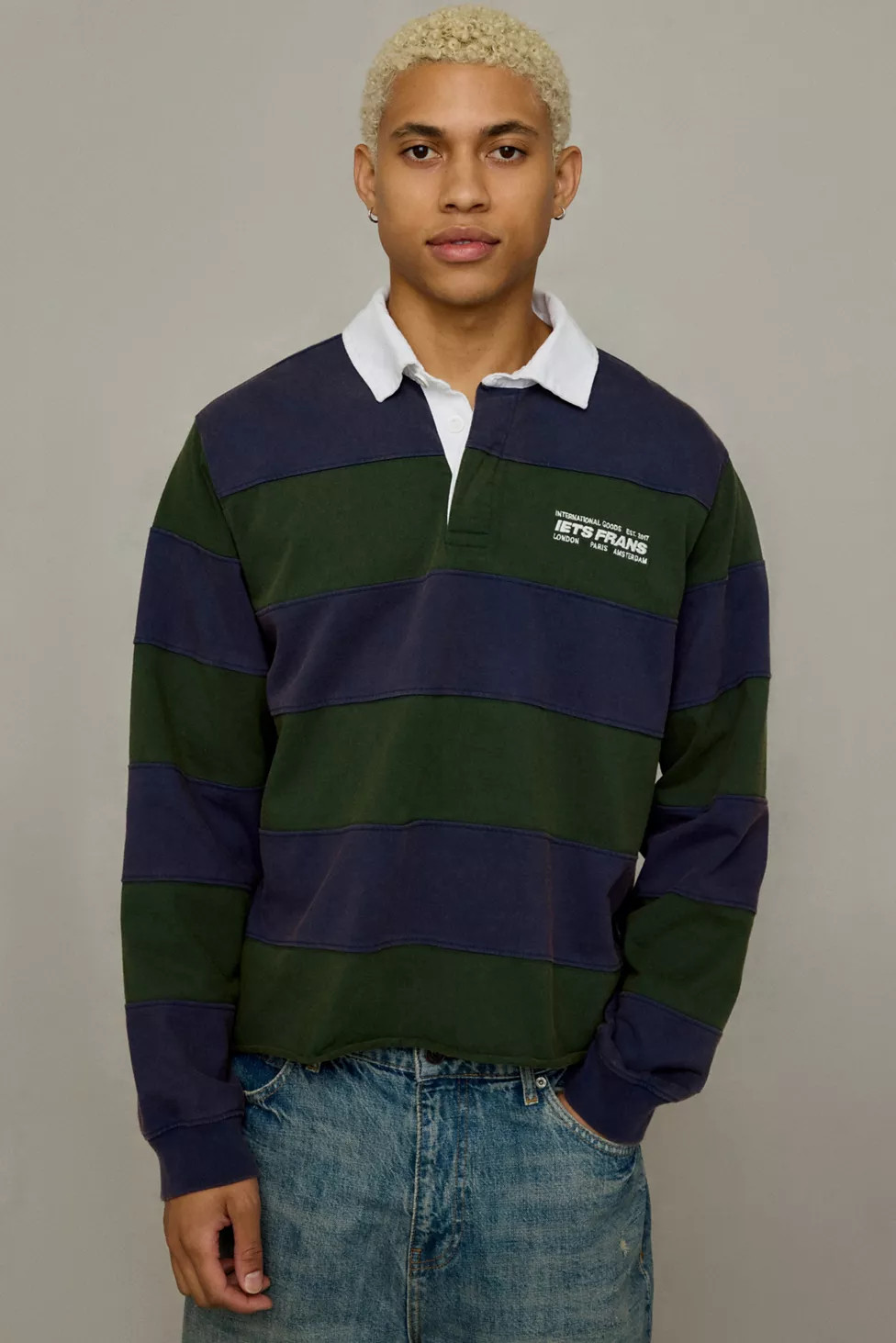 iets frans… Stripe Pattern Rugby Shirt | Urban Outfitters (US and RoW)