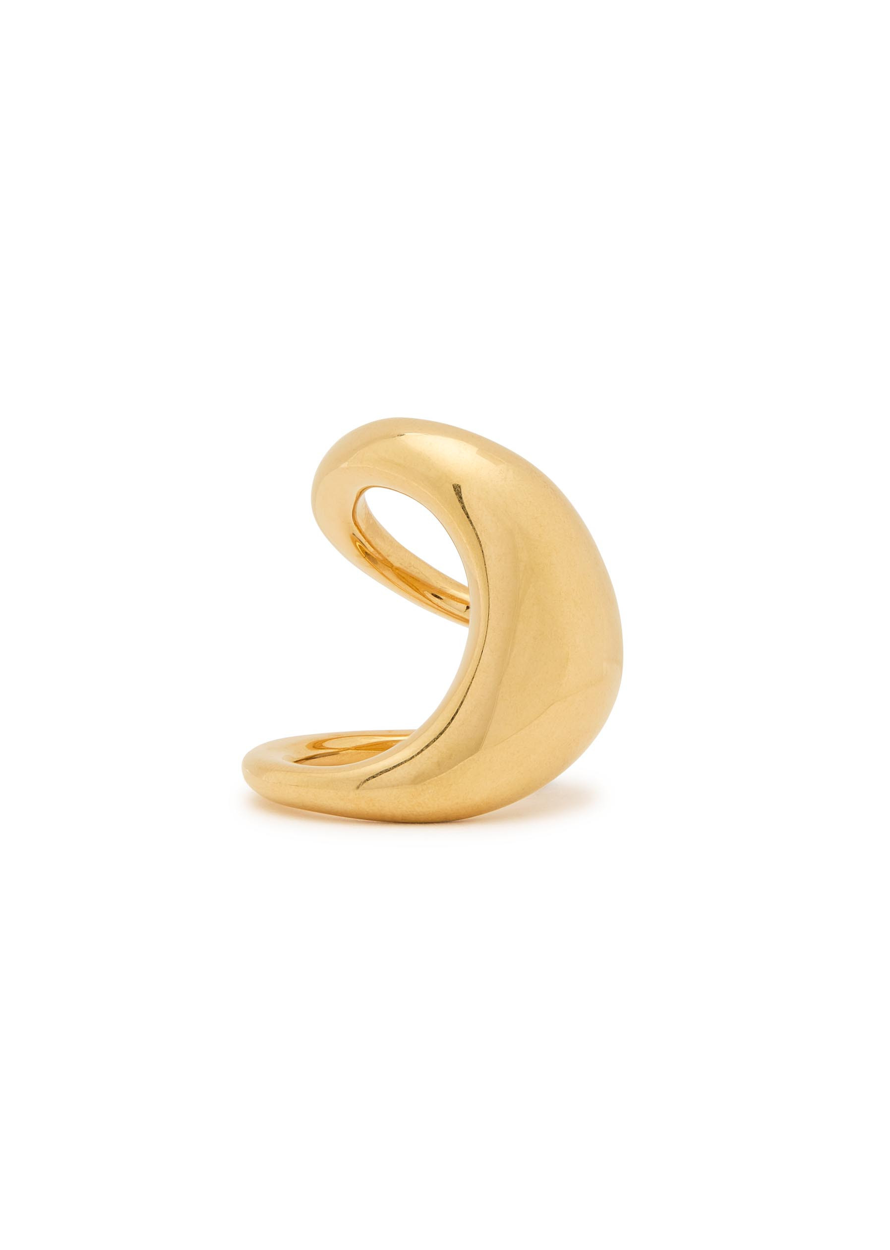 Point sculpted brass ring | Harvey Nichols