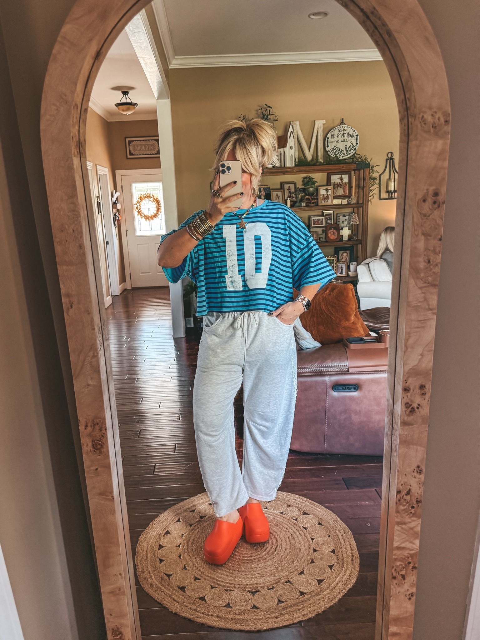 Top is a one size and my pants are a size medium.

#LTKOver40 #LTKootd
