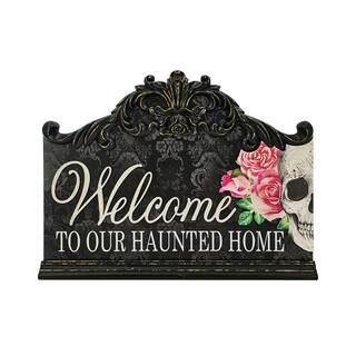 14.6" Welcome to Our Haunted Home Wall Sign by Ashland® | Michaels Stores