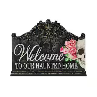 14.6" Welcome to Our Haunted Home Wall Sign by Ashland® | Michaels Stores