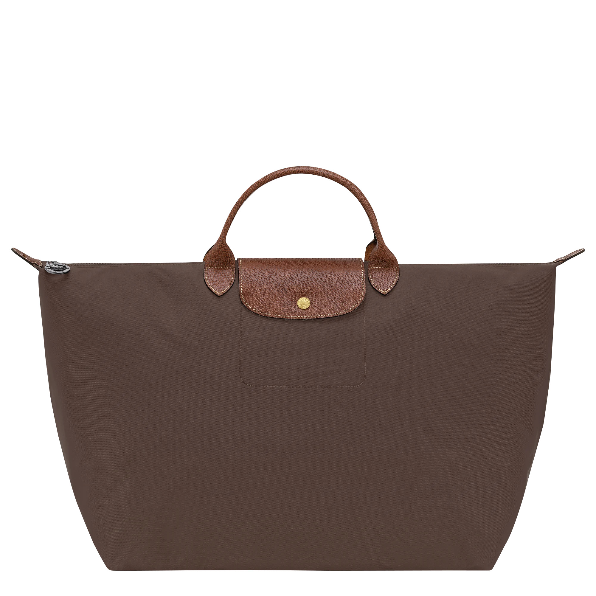 Le Pliage Original L Travel bag Mocha - Recycled canvas | Longchamp US | Longchamp