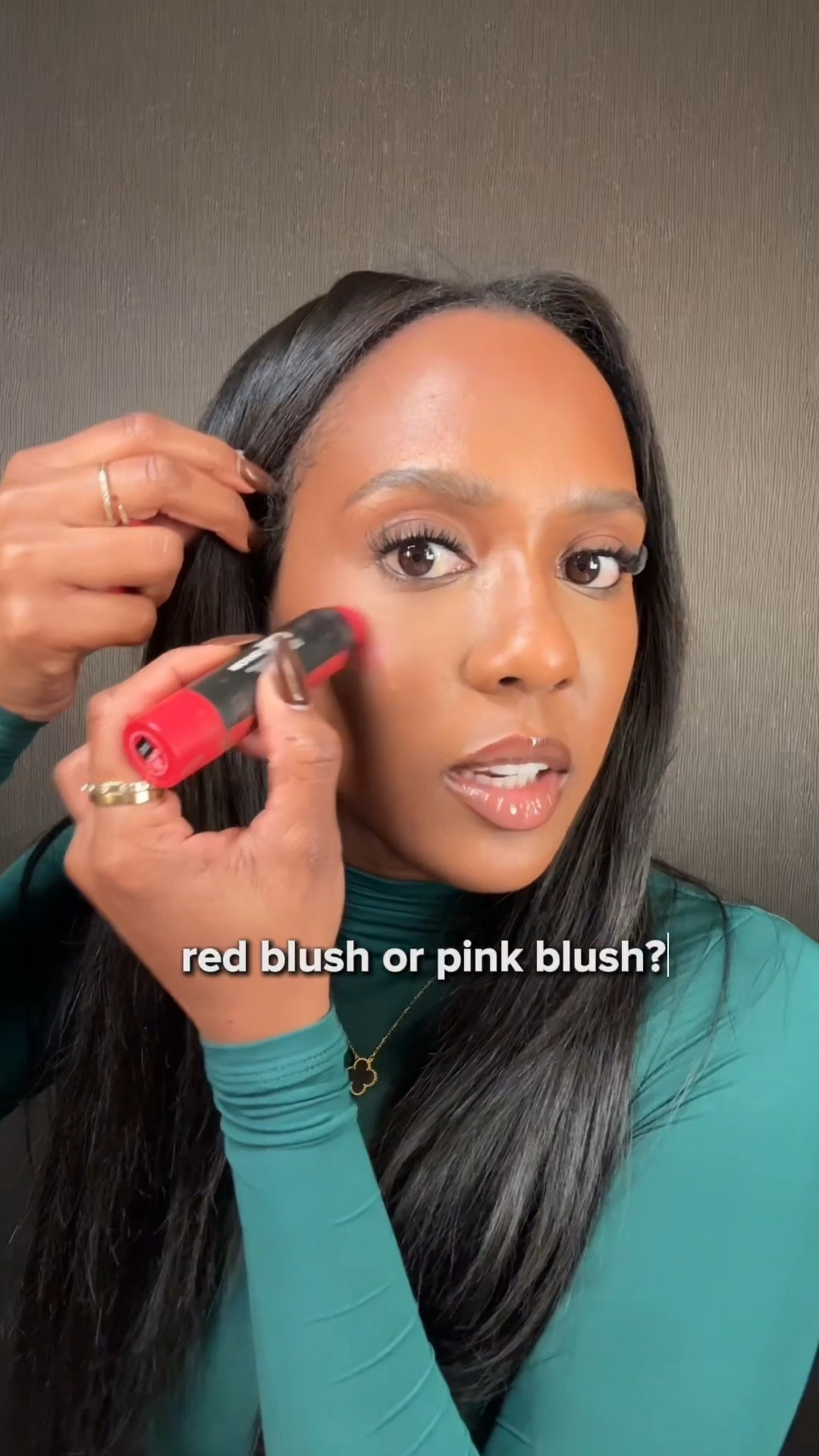 Red blush or pink blush combo?👀

#LTKBeauty #LTKselfcare