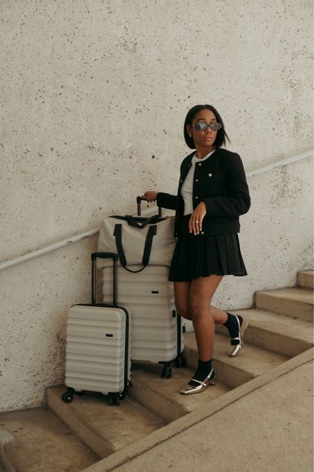Ready to jet set with my trusty antler luggage by my side! ✈️🌍 Whether I'm exploring exotic destinations or hopping on a quick weekend getaway, this sleek and durable travel companion keeps me organized and stylish. I just took it for a spin on my Vegas trip and loved how the handle swivels which makes maneuvering through the airport easier. My new Antler luggage is always up for an adventure. Are you in the market for new, quality luggage?! #forthosewhotraveloften

#LTKGiftGuide #LTKstyletip #LTKtravel