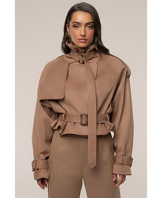 Women's Latte Cropped Jacket | Macy's