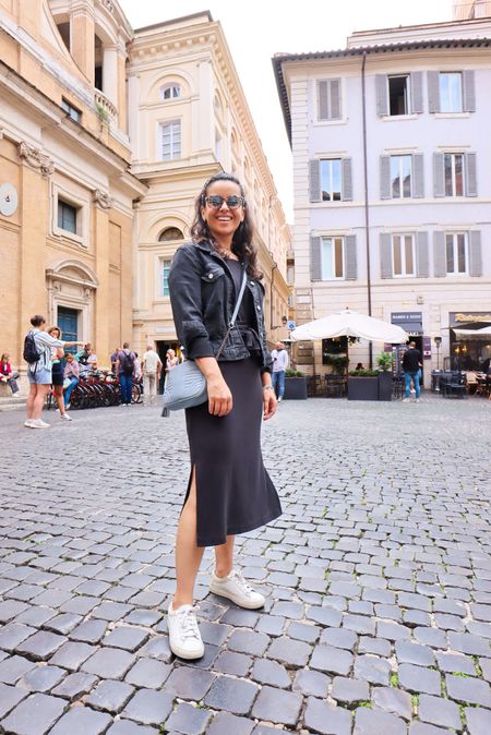 All black look for Fall in Italy 🖤
This is the perfect look to explore around Rome while looking chic but comfortable. This black dress is so flatering! This is why I always pack one LBD! 

#LTKstyletip #LTKSeasonal #LTKeurope
