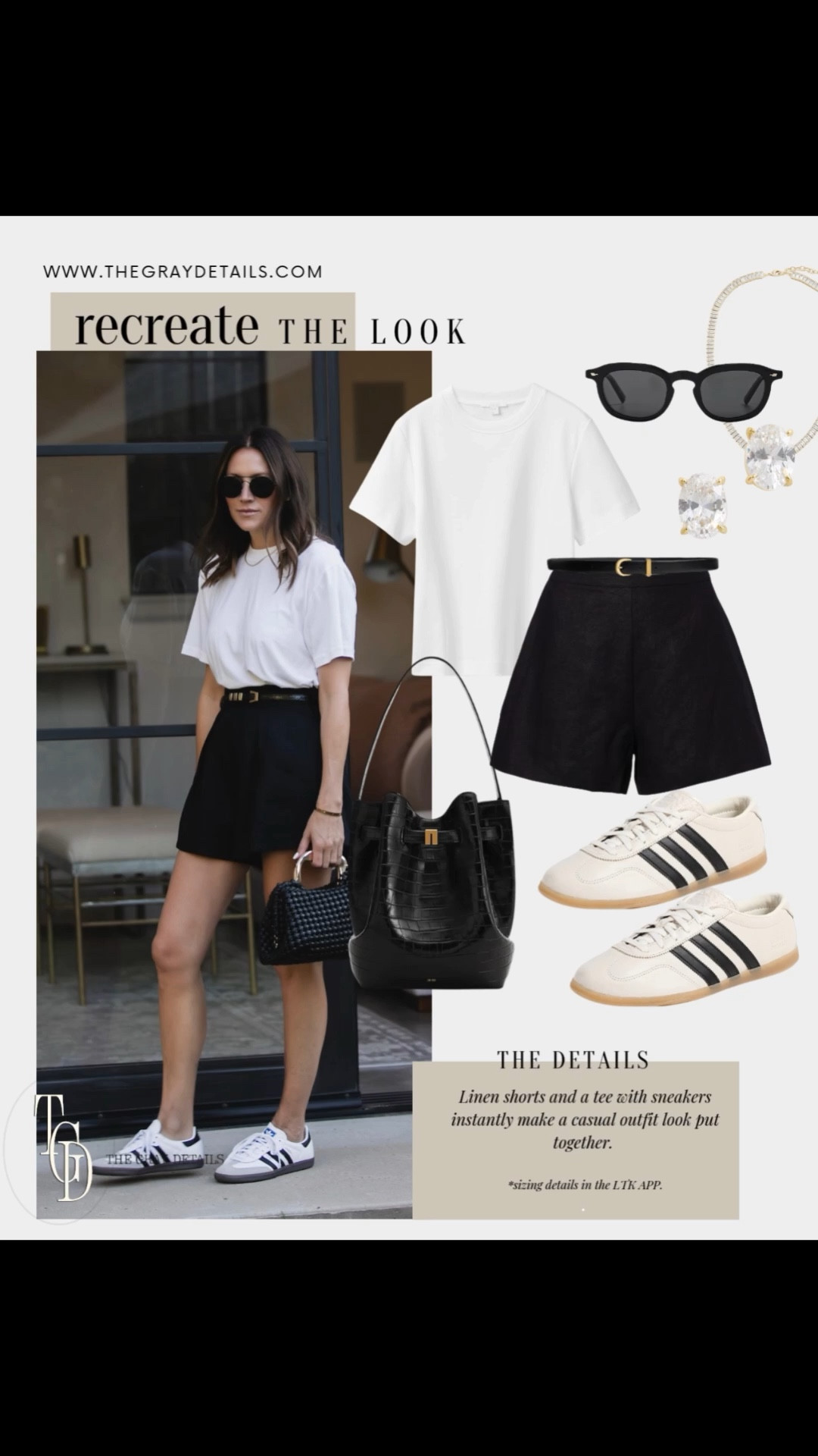 Linen shorts, white tee, samba sneakers, amazon bag

#LTKgrwm #LTKOver40 #LTKootd