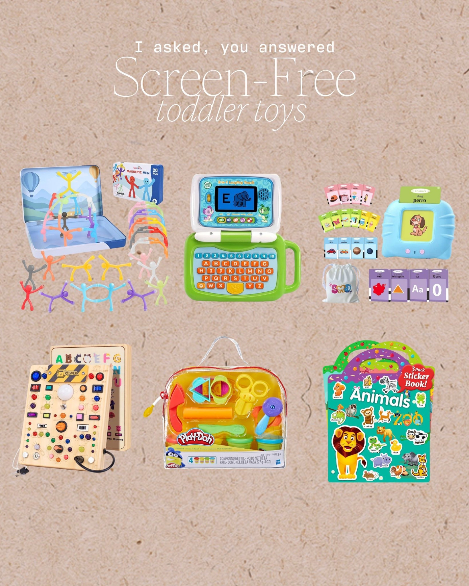 Screen free toddler toys 

#LTKGiftGuide #LTKKids